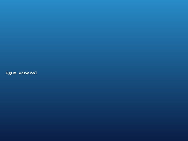 Agua mineral